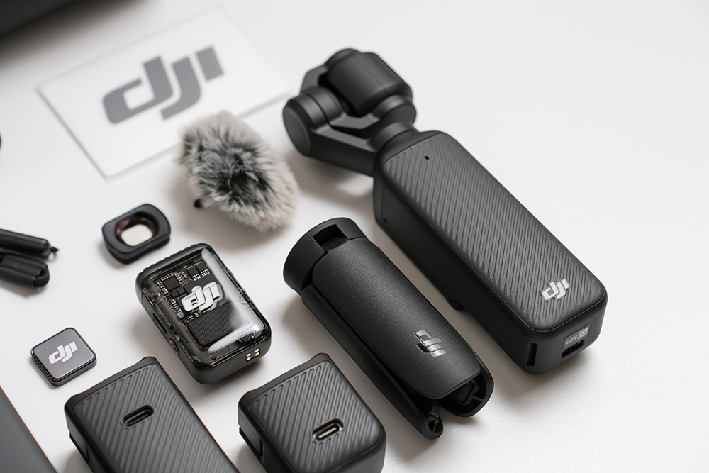 DJI gimbal and camera range: Osmo Pocket 3, Osmo Mobile 7P, RS 5 stabiliser and Ronin 4D cinema camera