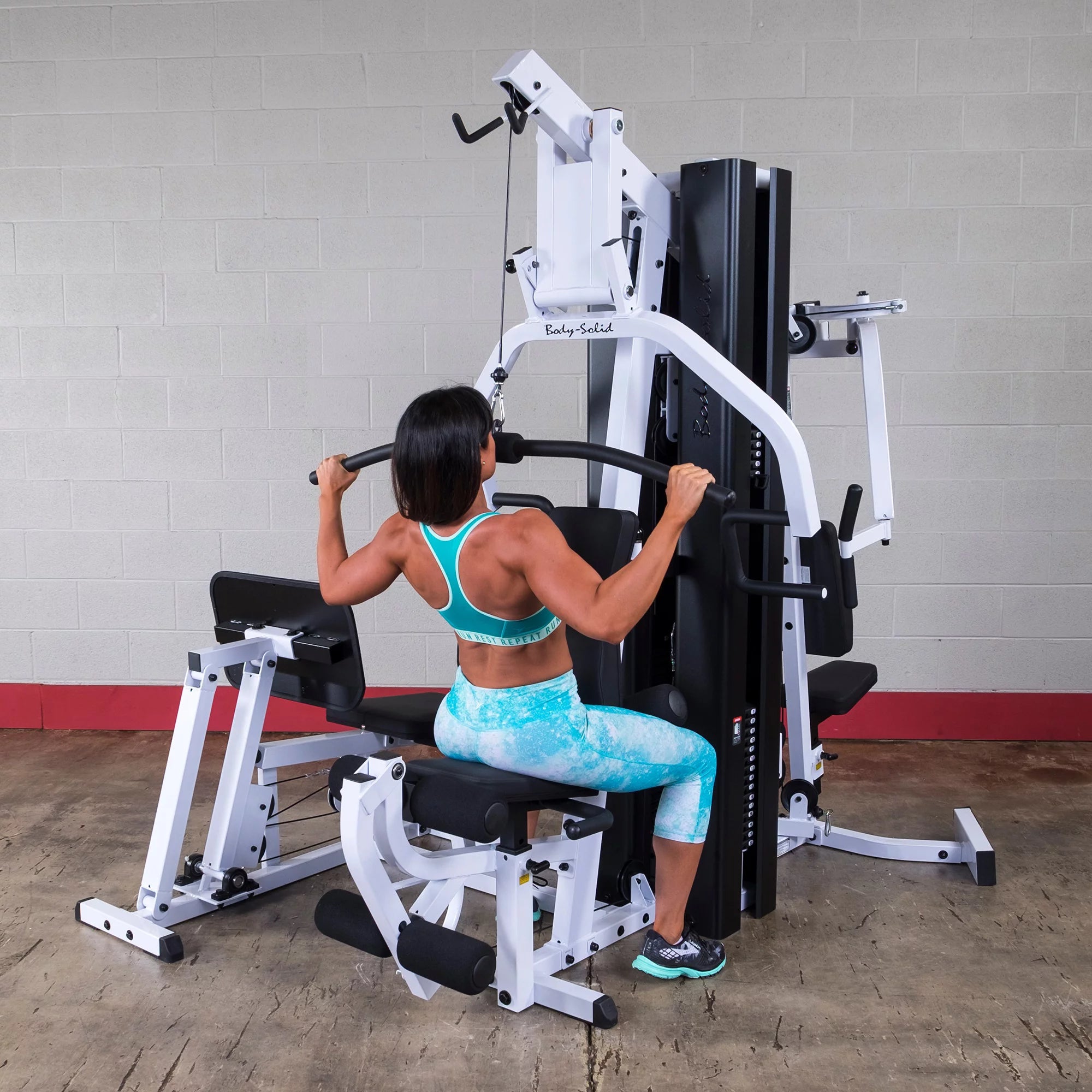 Body-Solid EXM3000LPS Multi-User Commercial Gym with Dual Weight Stacks and 3 Stations