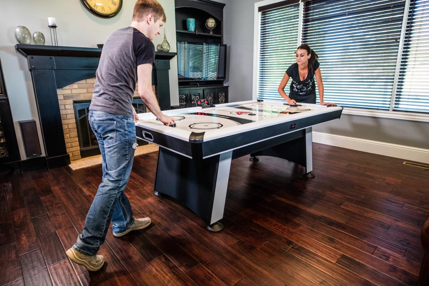 Blazer 7' Air Hockey Table – Powerful Blower, Electronic Scoring & Durable Design