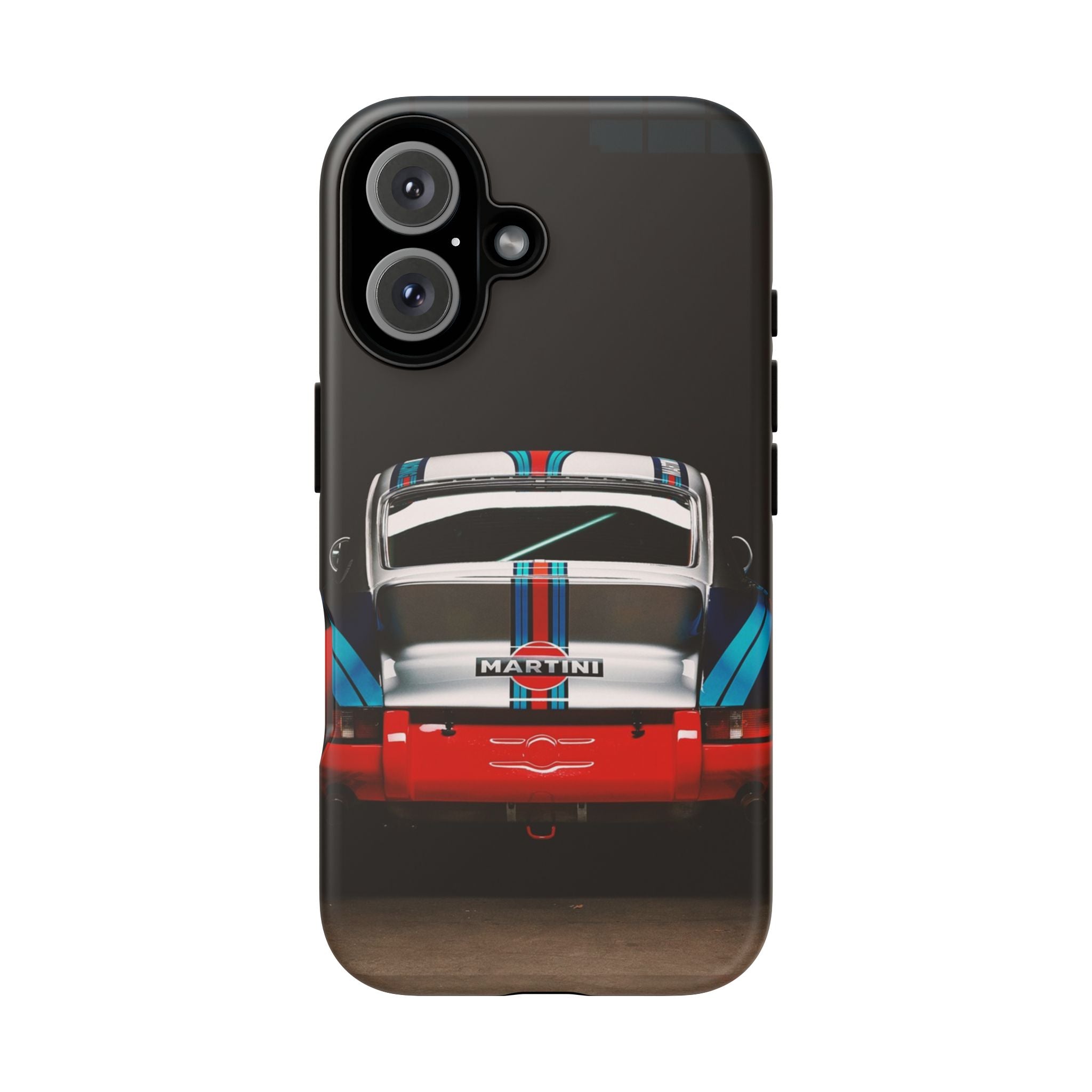 Classic Racecar Tough Phone Case — Retro Striped Vintage Sports Car Design