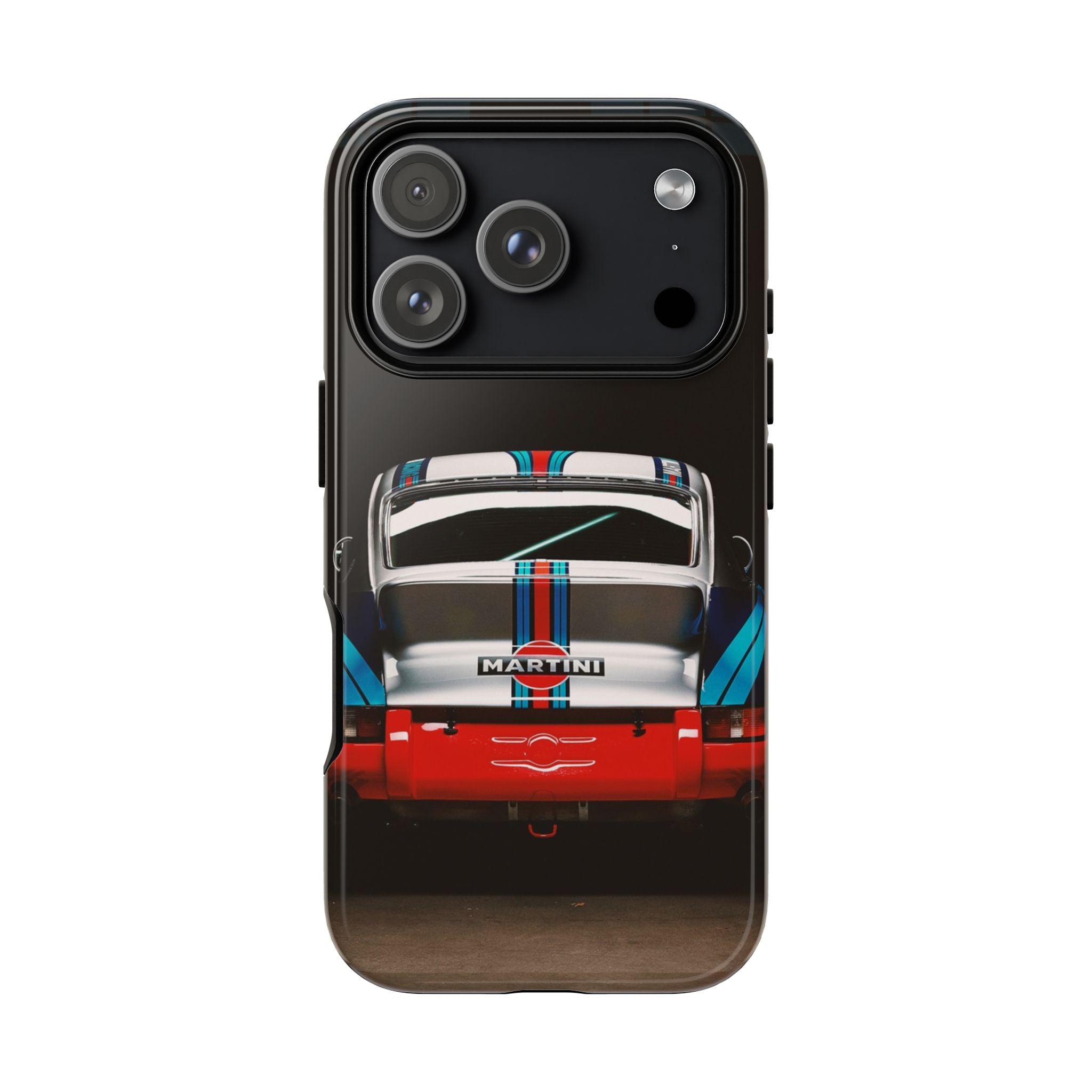 Classic Racecar Tough Phone Case — Retro Striped Vintage Sports Car Design