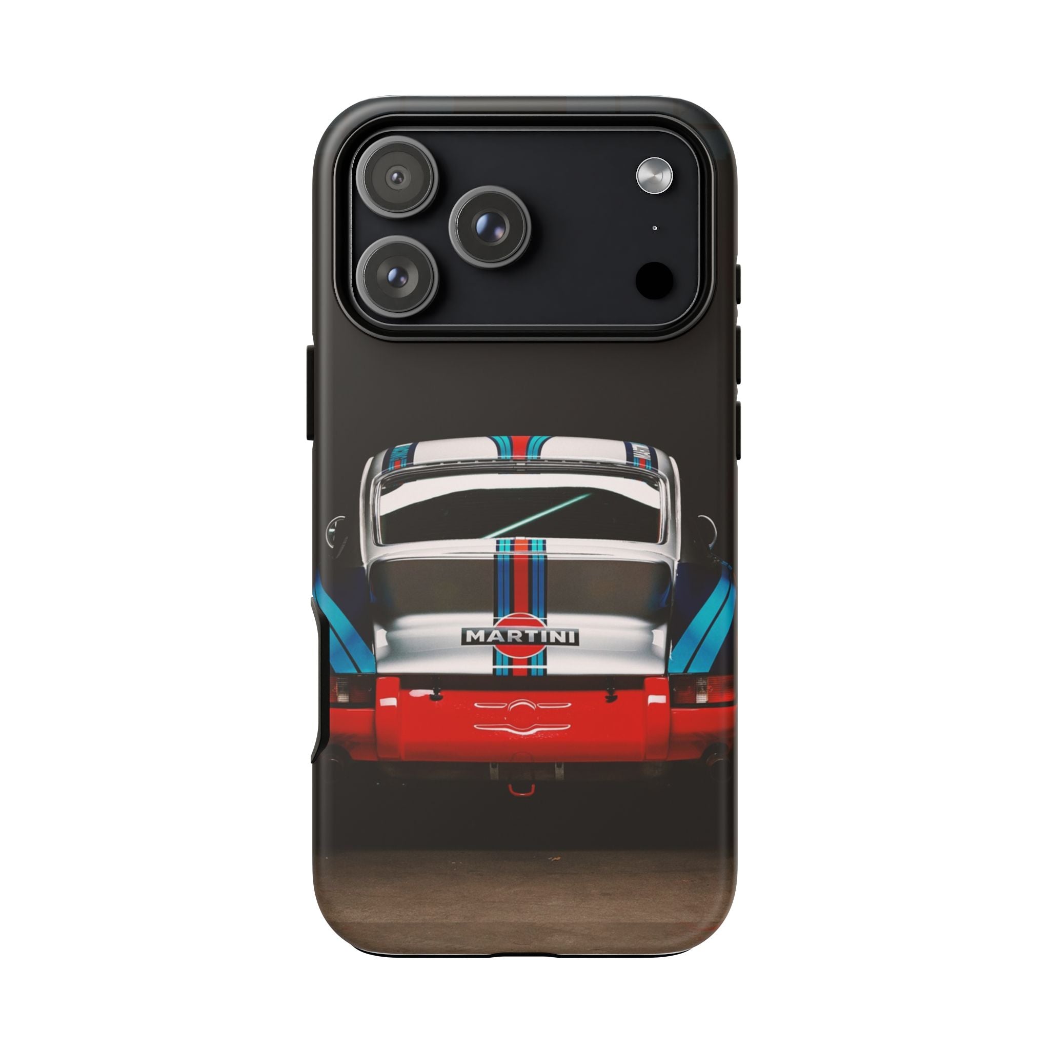 Classic Racecar Tough Phone Case — Retro Striped Vintage Sports Car Design