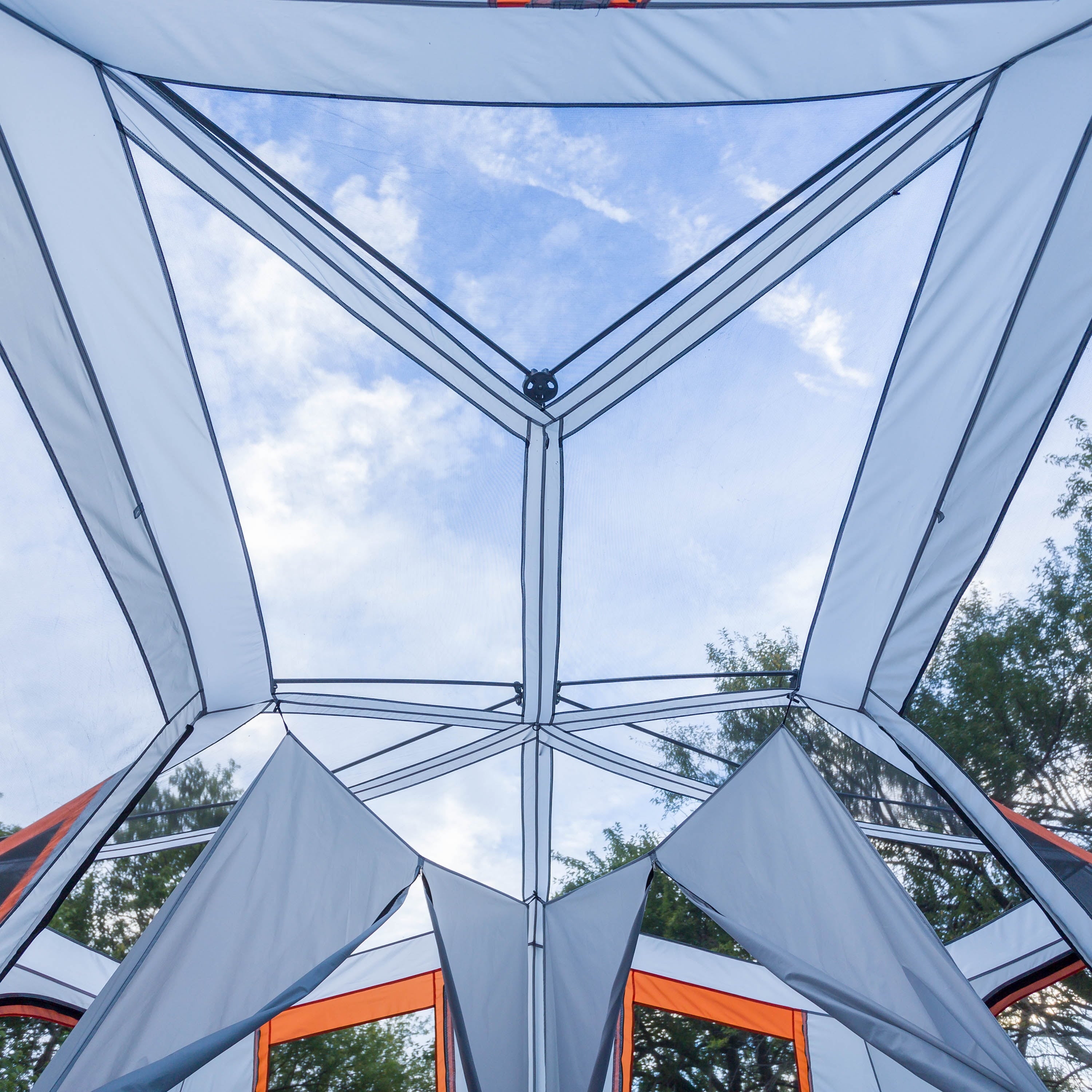 Spacious 12-Person 3-Room Instant Cabin Tent with Screen Room – 20' x 18', 56.5 lbs