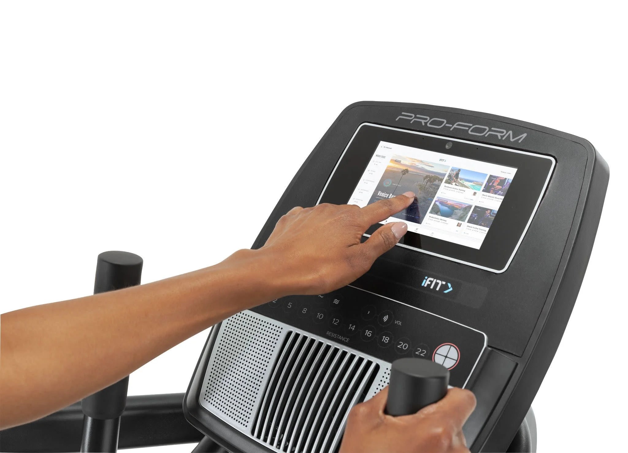 Trainer H7 iFit-Enabled Elliptical with 7” Touchscreen & Cooling Fan