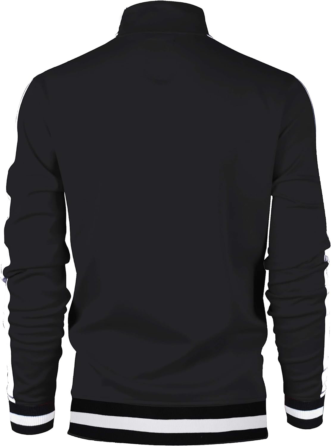 Men's Slim Fit Track Jacket - Urban Hip Hop Streetwear with Side Taping