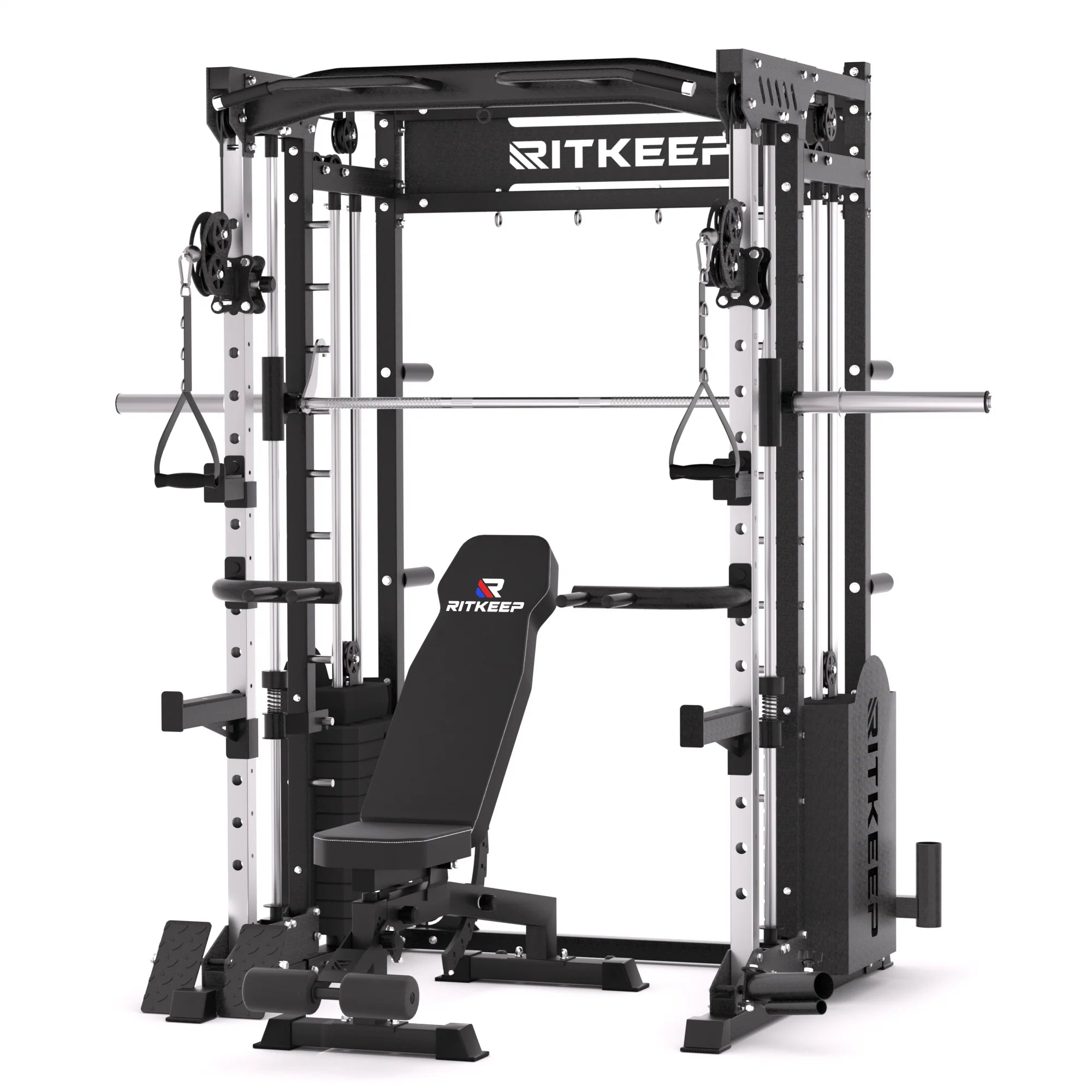 PMAX 5600 Home Gym Smith Machine with Integrated Weight System