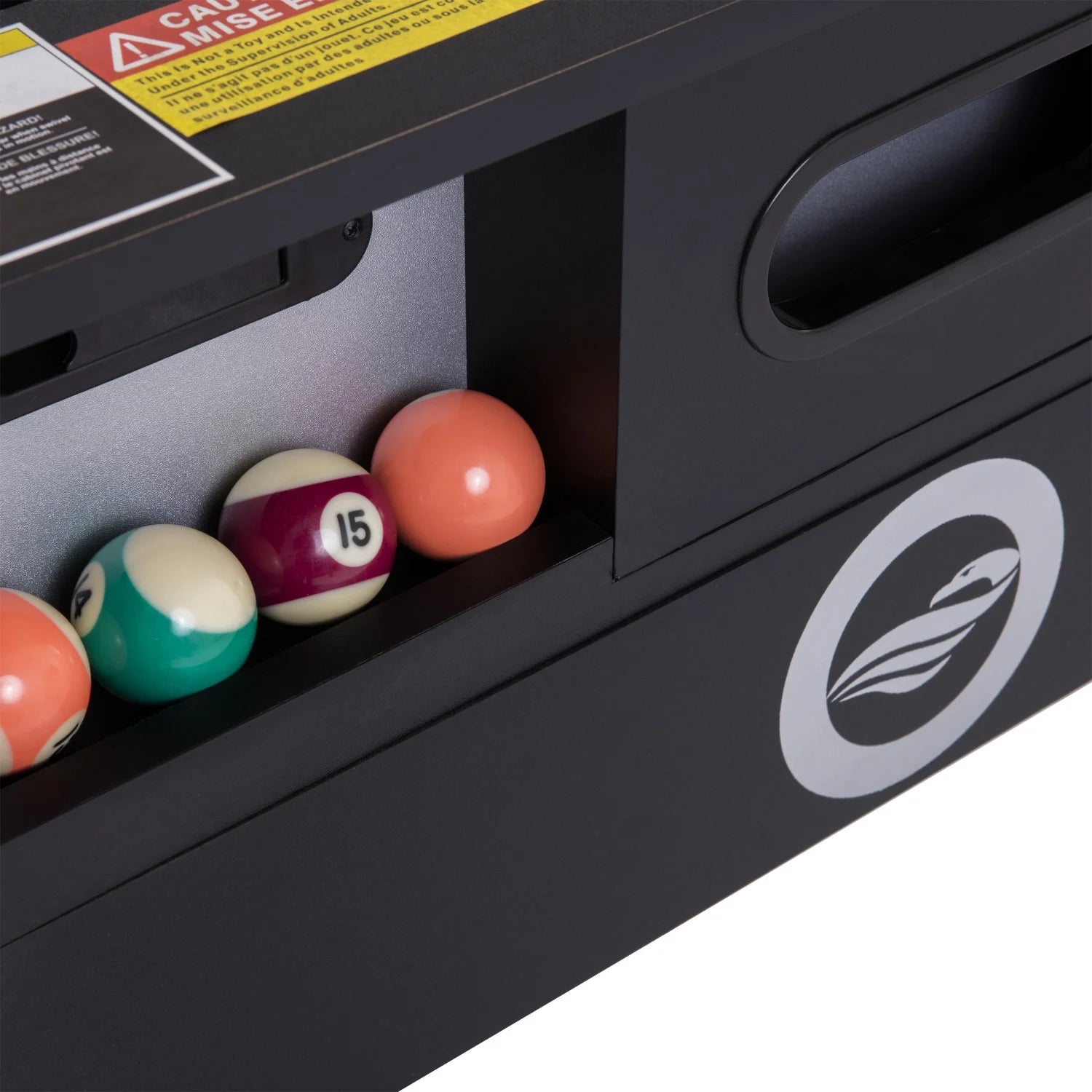 72" 4-in-1 Swivel Game Table with Air Hockey, Table Tennis, Pool, and Launch Football