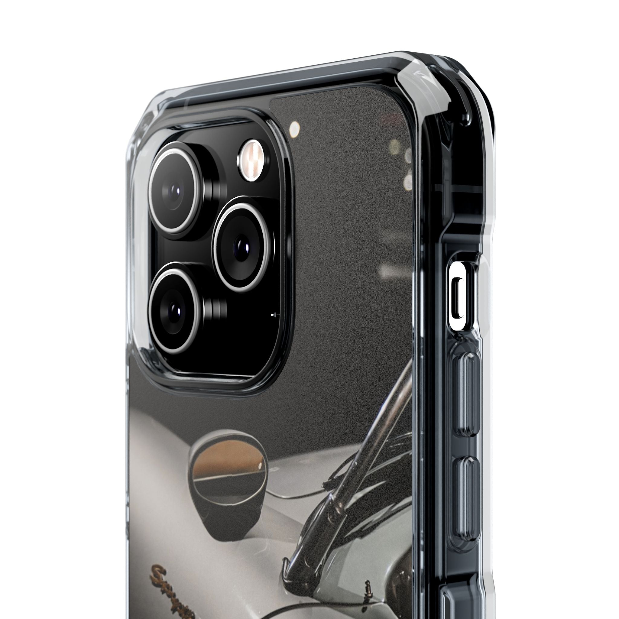 Clear Magnetic Impact Phone Case – Vintage Racing #35 Design