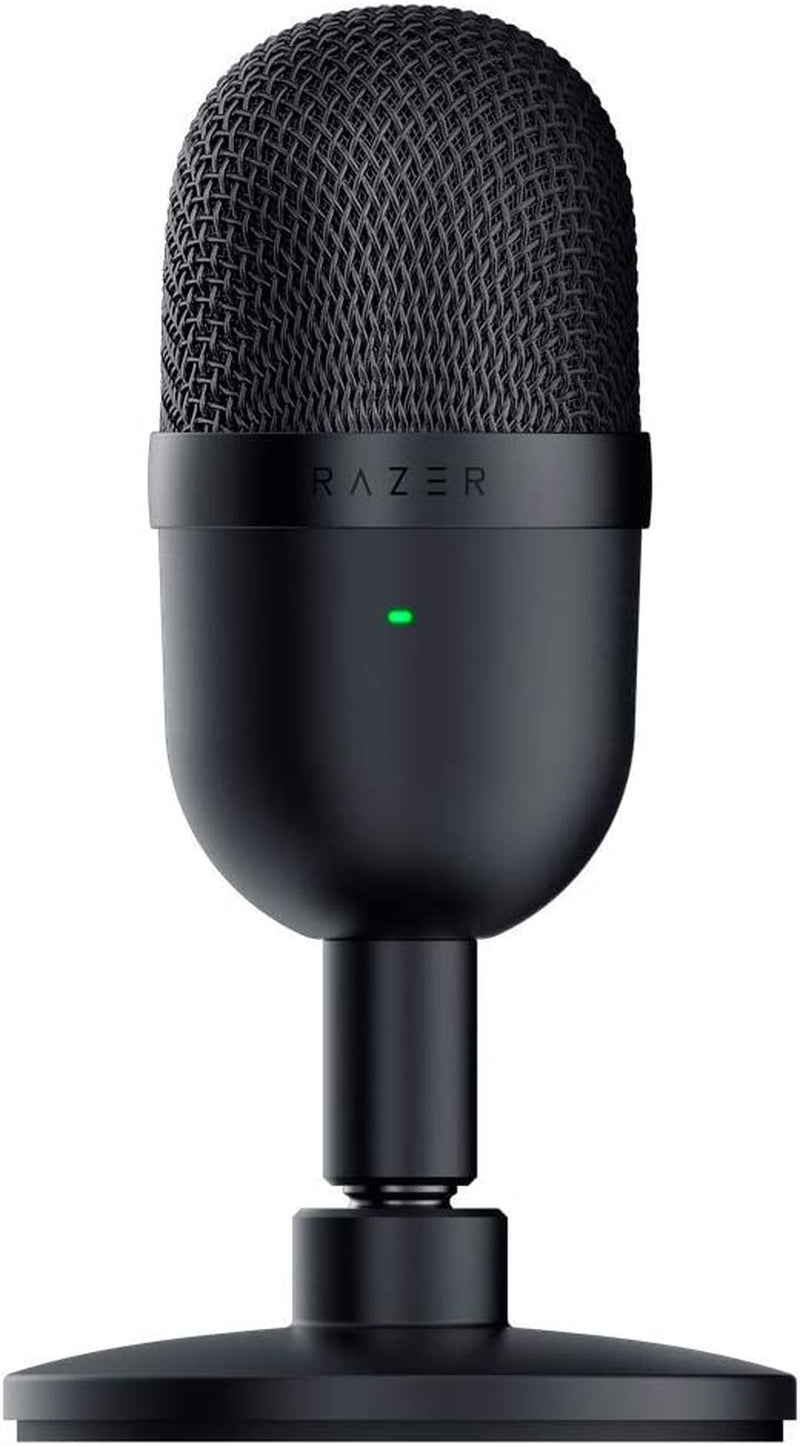 Seiren Mini USB Condenser Microphone - Professional Quality for Streaming & Gaming, Supercardioid Pickup, Shock-Resistant Tilting Stand, Classic Black