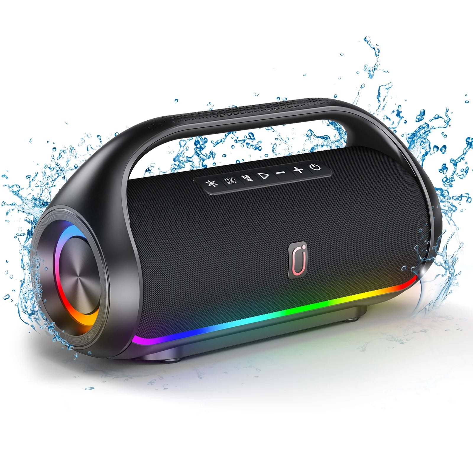 Waterproof Bluetooth Speaker with RGB Lights – Ideal for Pool & Beach Parties