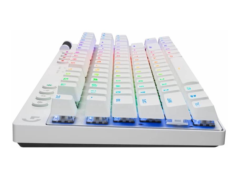 Logitech G Pro X TKL LIGHTSPEED Gaming Keyboard - Tactile - White - view 3