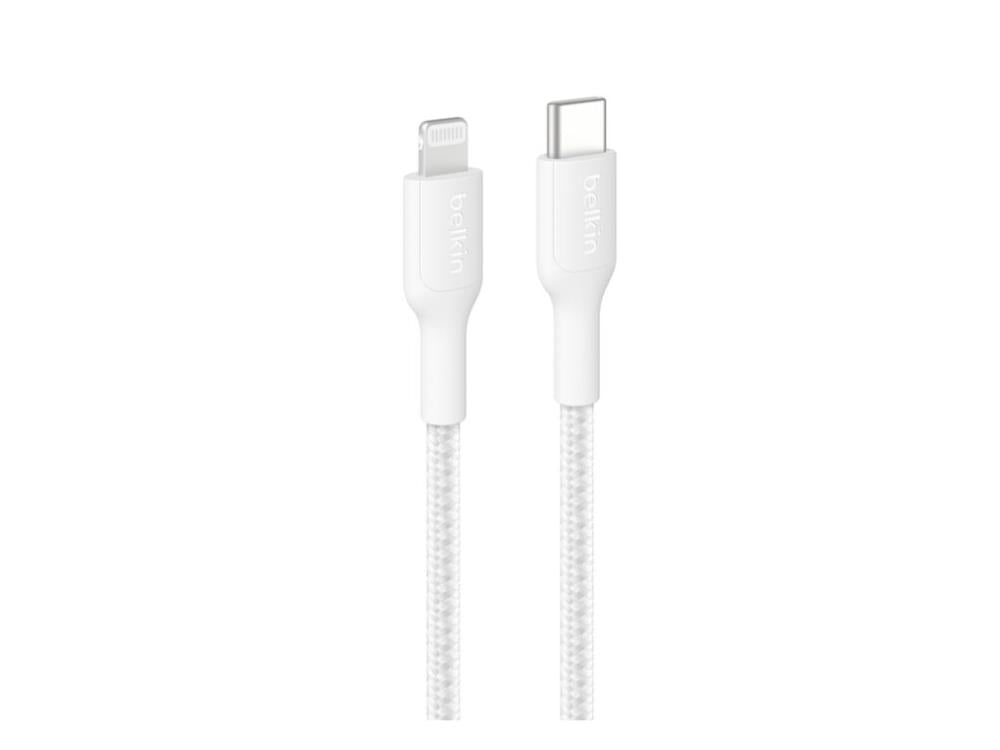 Belkin BoostCharge Braided USB-C to Lightning Cable 2m (6.6 ft) - White