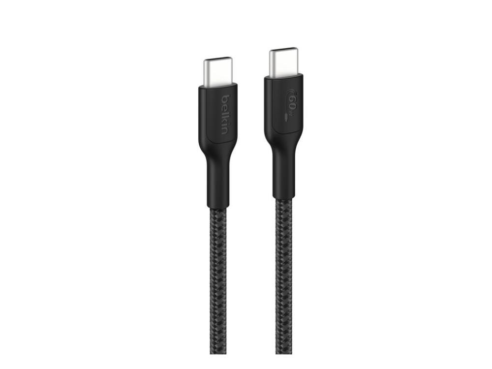 Belkin BoostCharge Pro Braided USB-C to USB-C Cable 1 m (3.3 ft) 60W - Black