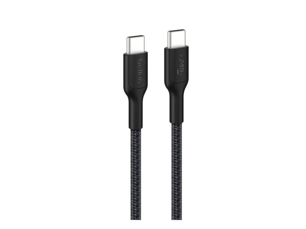 Belkin BoostCharge Pro Braided USB-C to USB-C Cable 1 m (3.3 ft) 240W - Black