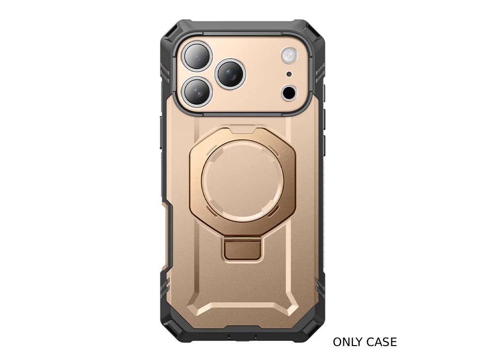 i-Blason Unicorn Beetle GRIP PRO MagSafe Case with HD Tempered Glass for iPhone 17 Pro Max - Gold