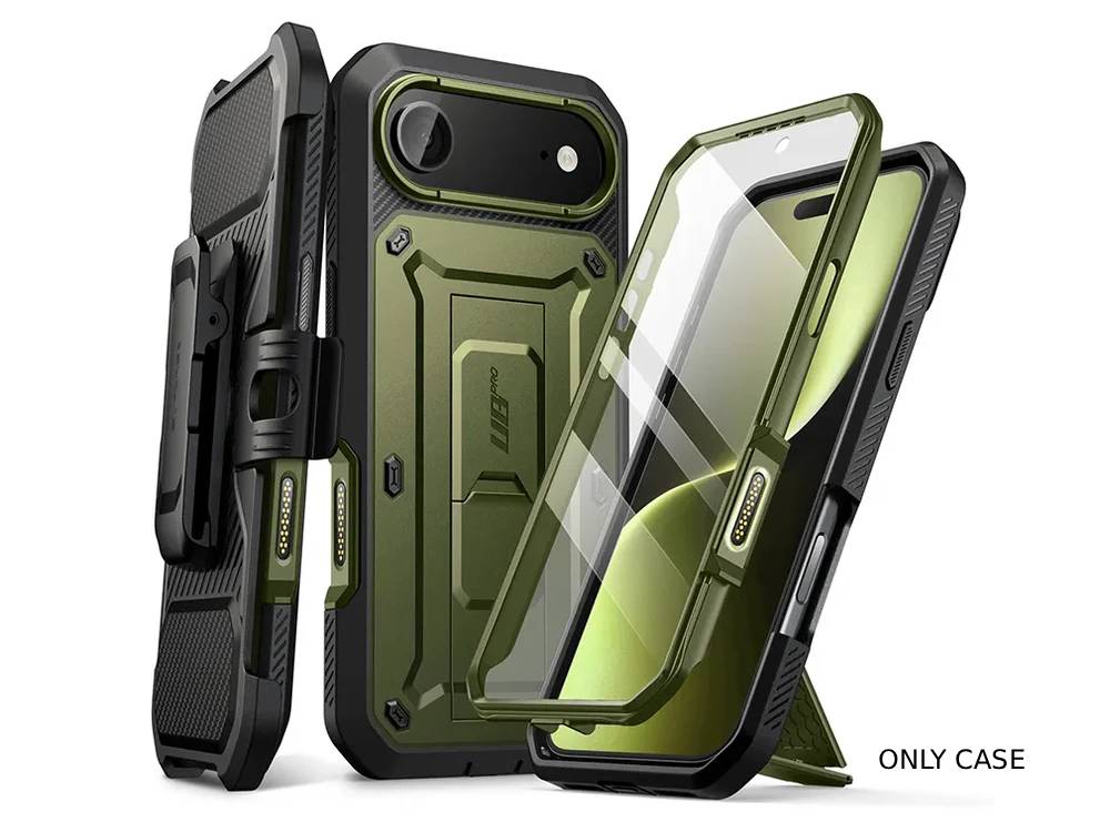 i-Blason Unicorn Beetle PRO Rugged Case with Built-in Screen Protector for iPhone Air - Dark Green