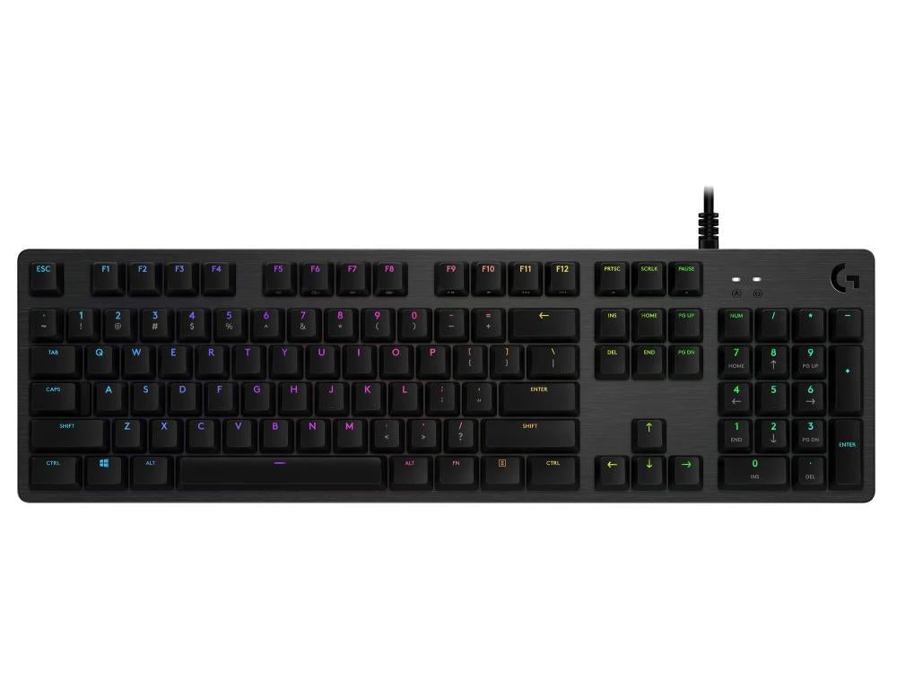 Logitech G512 Carbon Light Sync RGB Mechanical Gaming Keyboard With Gx Brown Switches Tactile