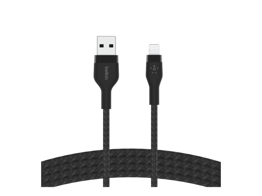 Belkin BoostCharge Braided Silicone USB-A to Lightning Cable 1m (3.3 ft) - Black