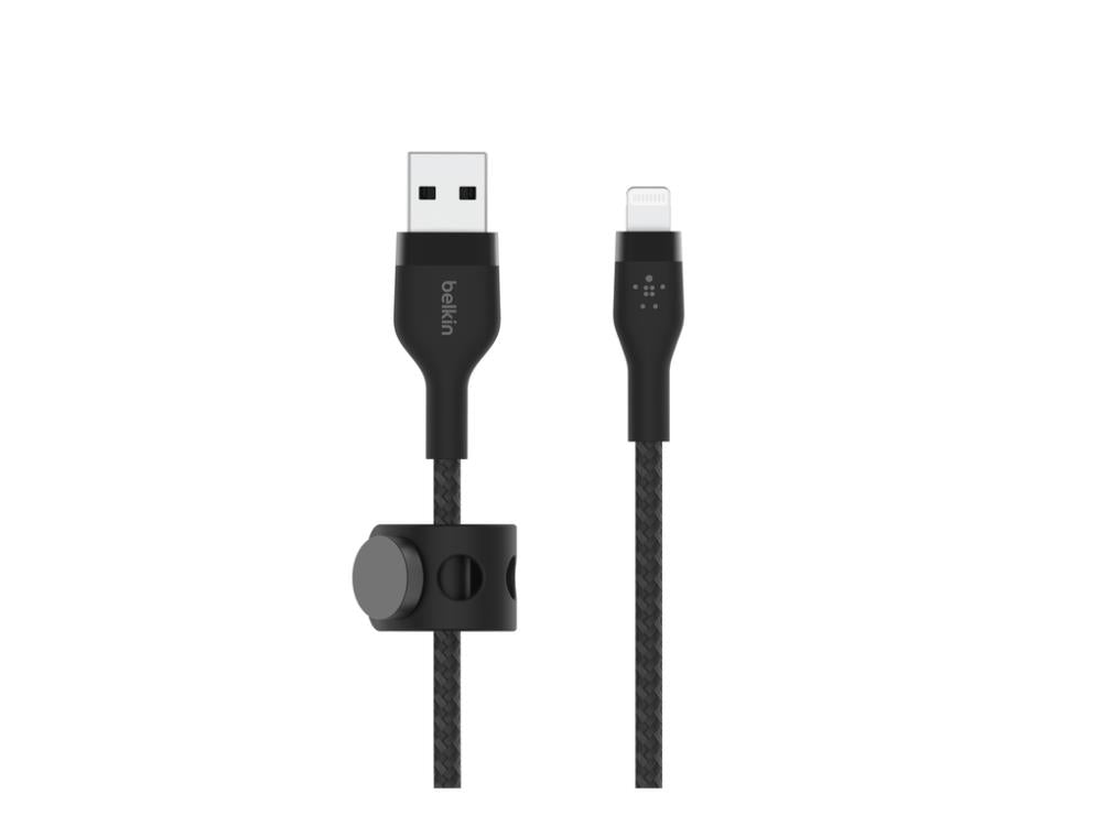 Belkin BoostCharge Braided Silicone USB-A to Lightning Cable 1m (3.3 ft) - Black