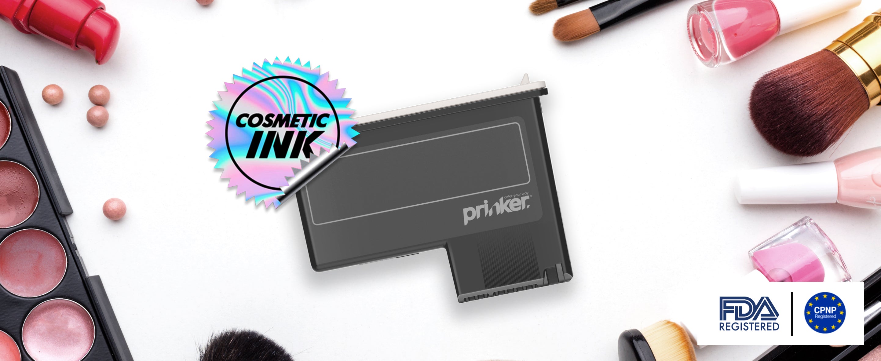 Prinker M Temporary Tattoo Printer Starter Kit - Waterproof Custom Tattoos, Full Color Ink, iOS/Android App