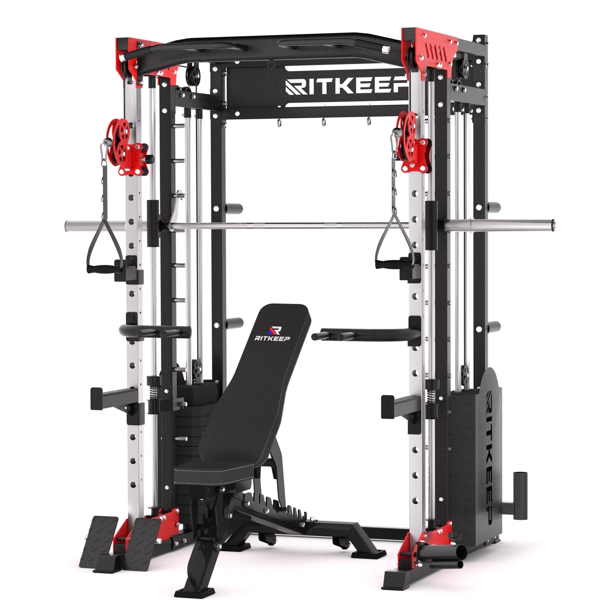 PMAX 5600 Home Gym Smith Machine with Integrated Weight System