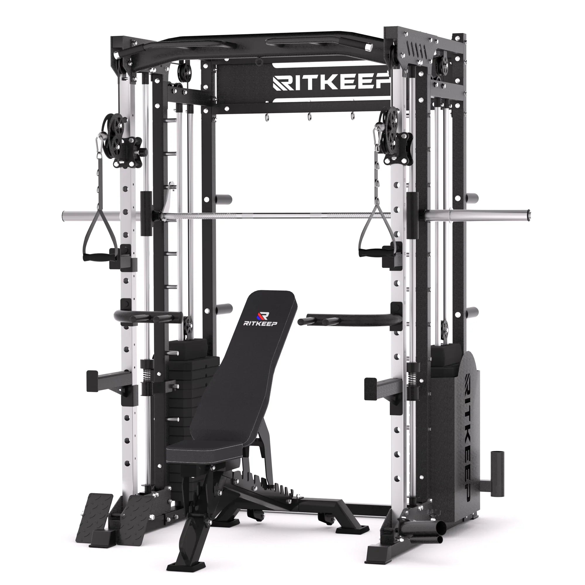 PMAX 5600 Home Gym Smith Machine with Integrated Weight System