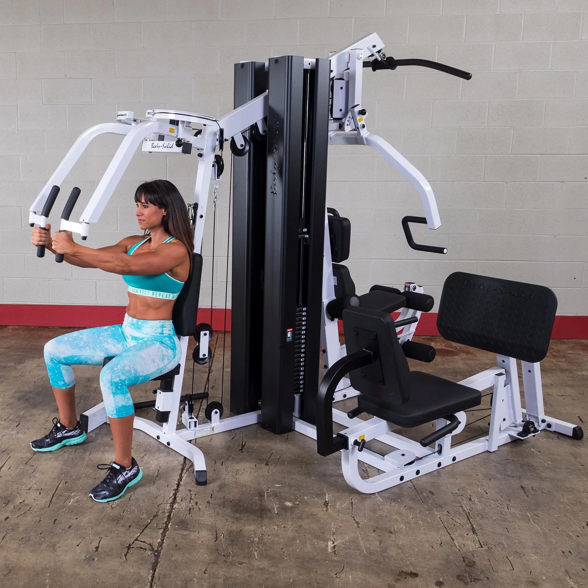 Body-Solid EXM3000LPS Multi-User Commercial Gym with Dual Weight Stacks and 3 Stations