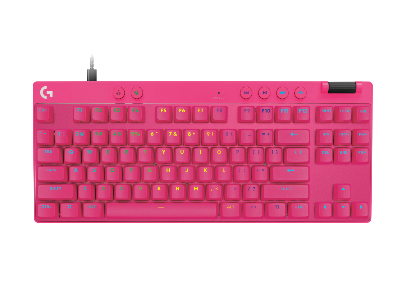 Logitech PRO X TKL RAPID - Magenta - LINEAR - US