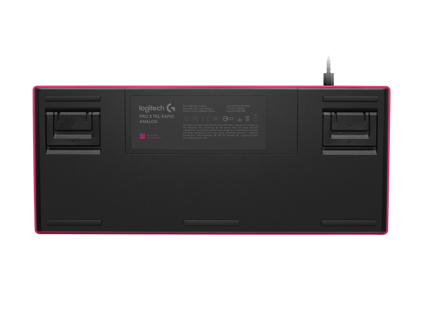 Logitech PRO X TKL RAPID - Magenta - LINEAR - US - view 4