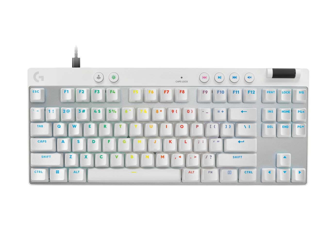 Logitech PRO X TKL RAPID - White - LINEAR - US
