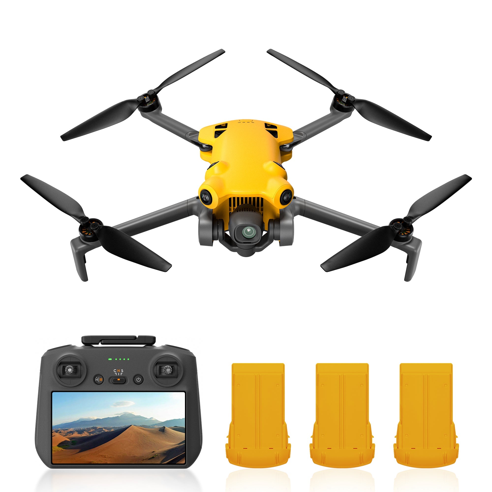 Skyrover X1 Combo with Screen Controller and 3 Batteries (Yellow)