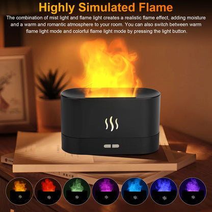 180ml Essential Oil Diffuser with 7-Color LED Light & Humidifier for Office & Home