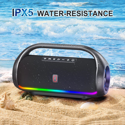 Waterproof Bluetooth Speaker with RGB Lights – Ideal for Pool & Beach Parties