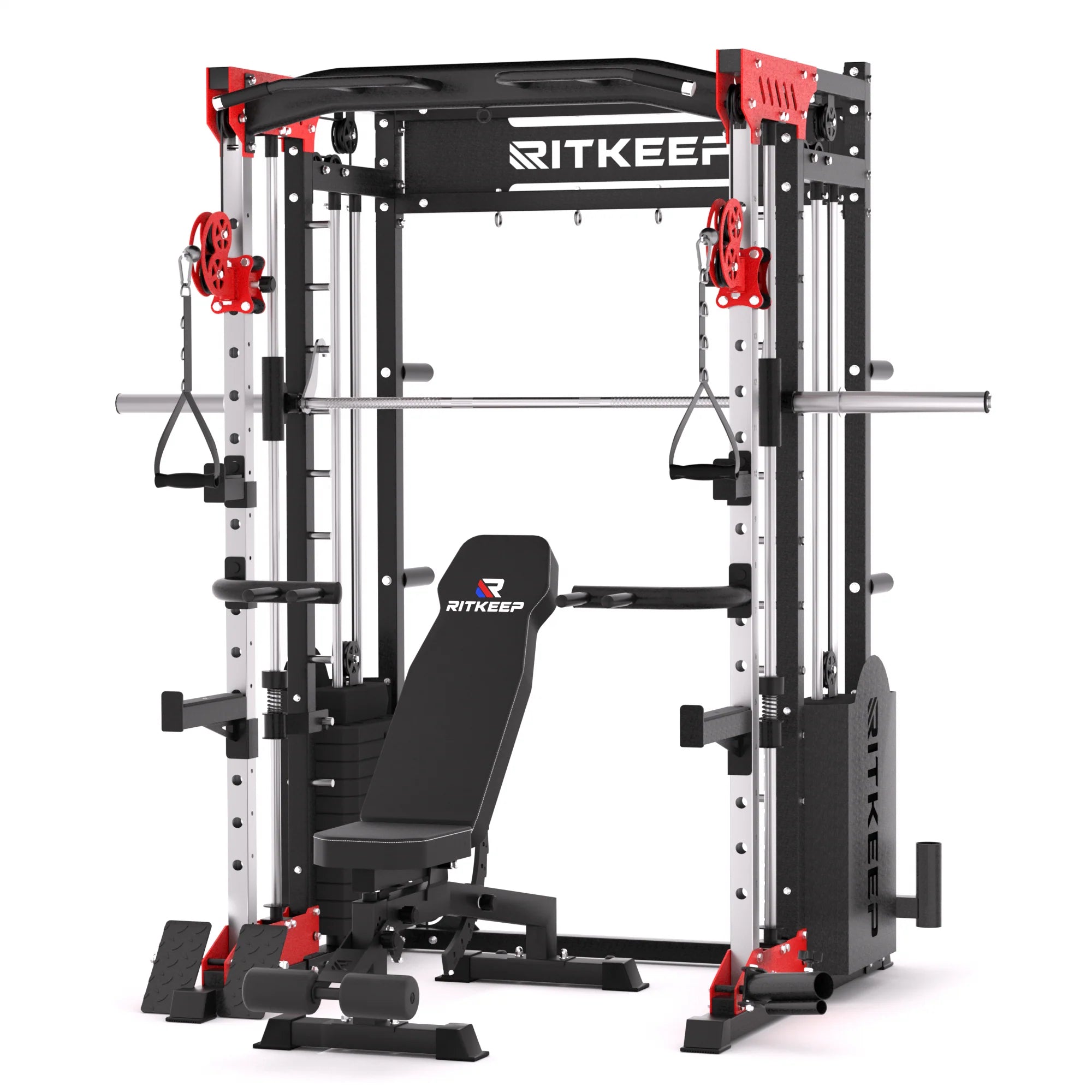 PMAX 5600 Home Gym Smith Machine with Integrated Weight System