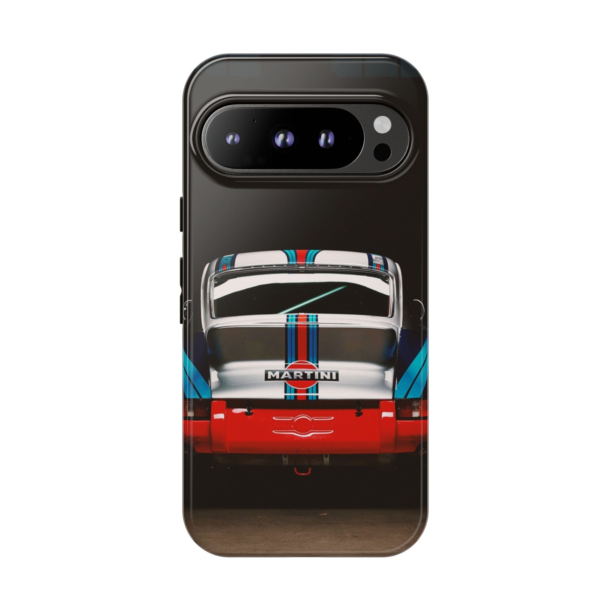 Classic Racecar Tough Phone Case — Retro Striped Vintage Sports Car Design