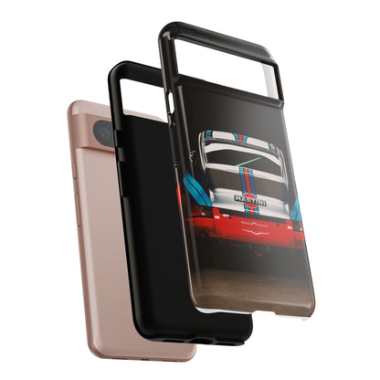 Classic Racecar Tough Phone Case — Retro Striped Vintage Sports Car Design