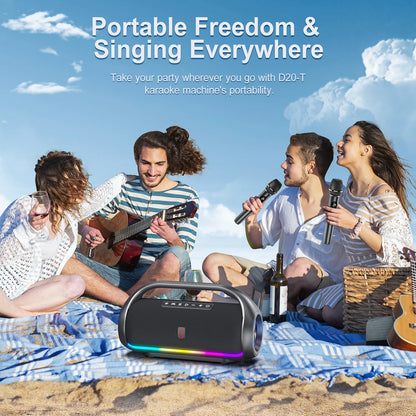 Waterproof Bluetooth Speaker with RGB Lights – Ideal for Pool & Beach Parties