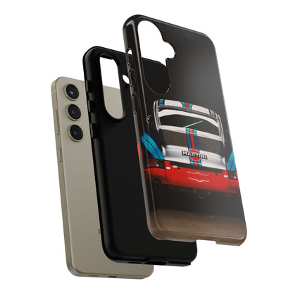 Classic Racecar Tough Phone Case — Retro Striped Vintage Sports Car Design