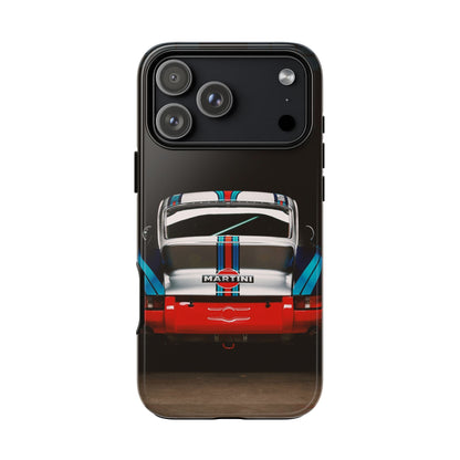 Classic Racecar Tough Phone Case — Retro Striped Vintage Sports Car Design