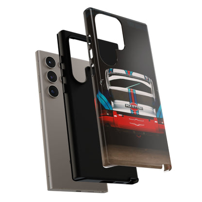 Classic Racecar Tough Phone Case — Retro Striped Vintage Sports Car Design