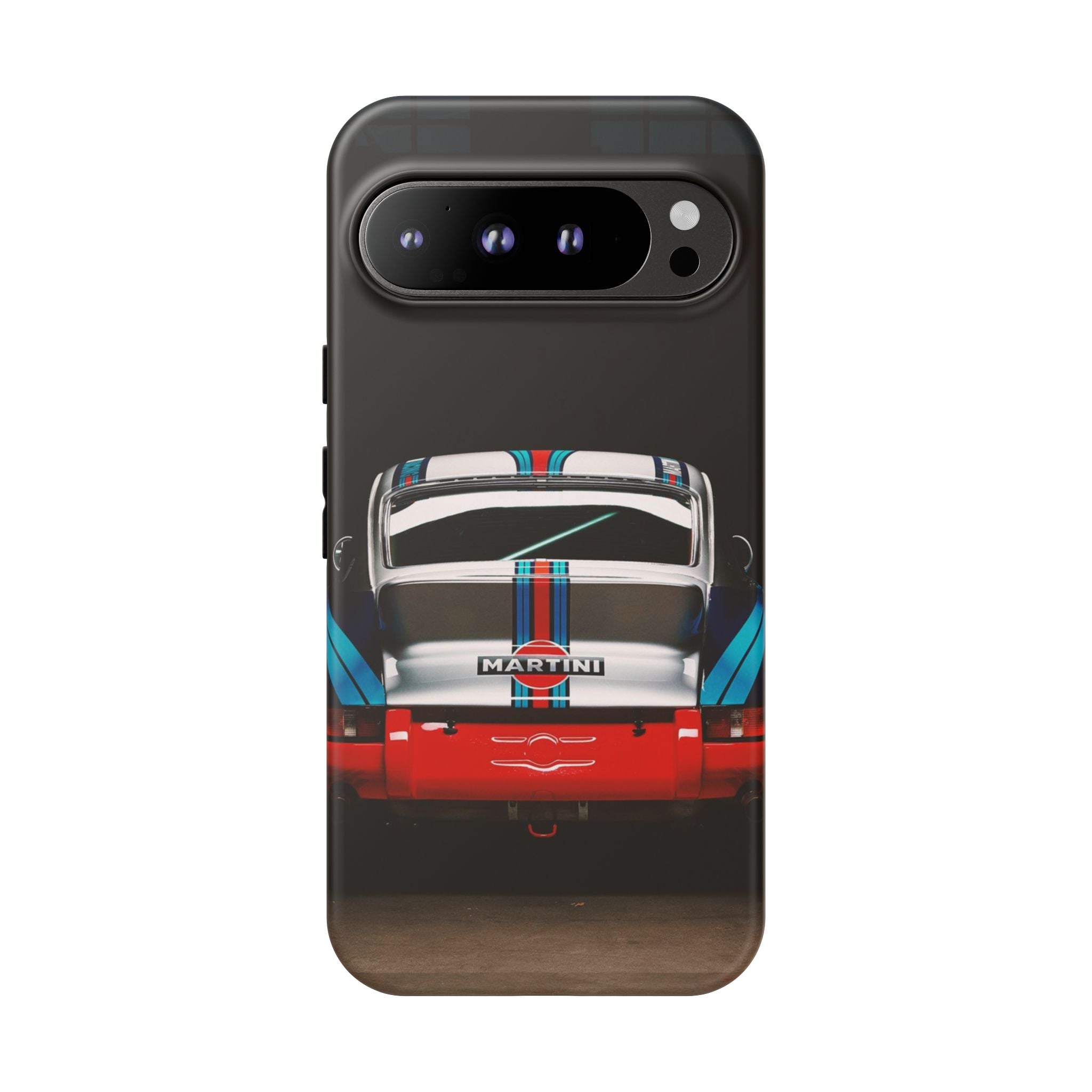 Classic Racecar Tough Phone Case — Retro Striped Vintage Sports Car Design