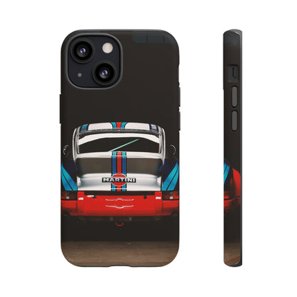 Classic Racecar Tough Phone Case — Retro Striped Vintage Sports Car Design