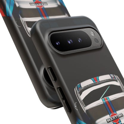Classic Racecar Tough Phone Case — Retro Striped Vintage Sports Car Design