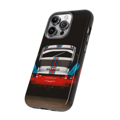 Classic Racecar Tough Phone Case — Retro Striped Vintage Sports Car Design