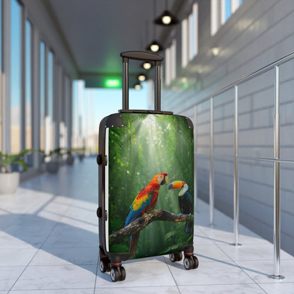 Copy of Copy of Vintage Postcard Travel Suitcase – World Landmarks Carry-On