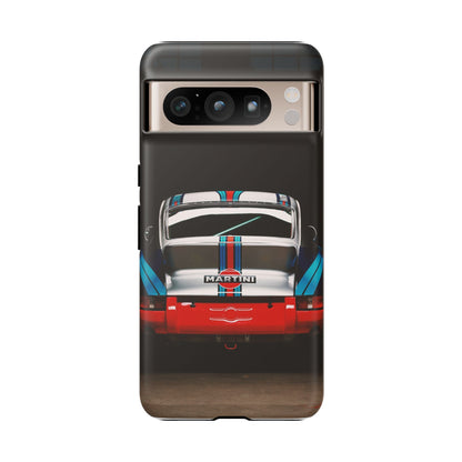 Classic Racecar Tough Phone Case — Retro Striped Vintage Sports Car Design