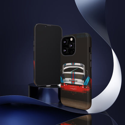 Classic Racecar Tough Phone Case — Retro Striped Vintage Sports Car Design