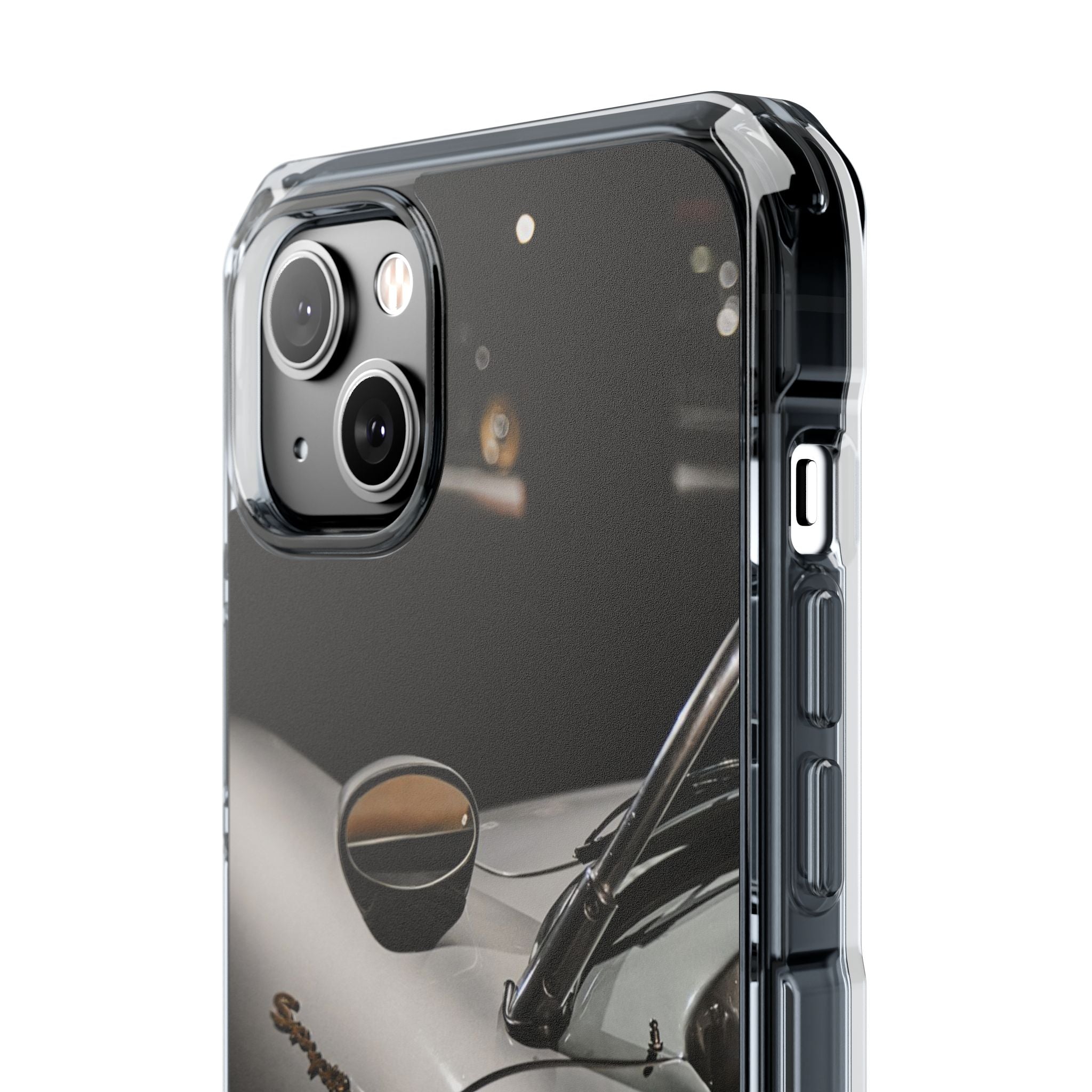 Clear Magnetic Impact Phone Case – Vintage Racing #35 Design
