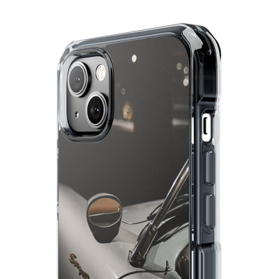 Clear Magnetic Impact Phone Case – Vintage Racing #35 Design