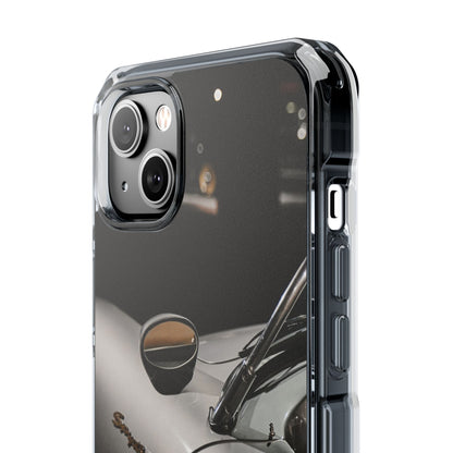 Clear Magnetic Impact Phone Case – Vintage Racing #35 Design